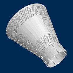 Mercury Capsule with LES tower