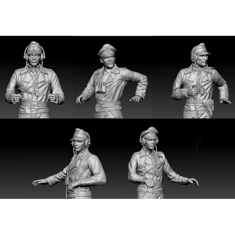 Set di 5 Carristi tedeschi