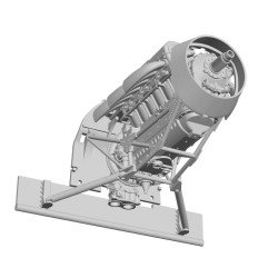 Rolls-Royce Merlin XX engine and mount