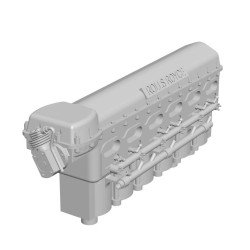 Rolls-Royce Merlin XX engine and mount