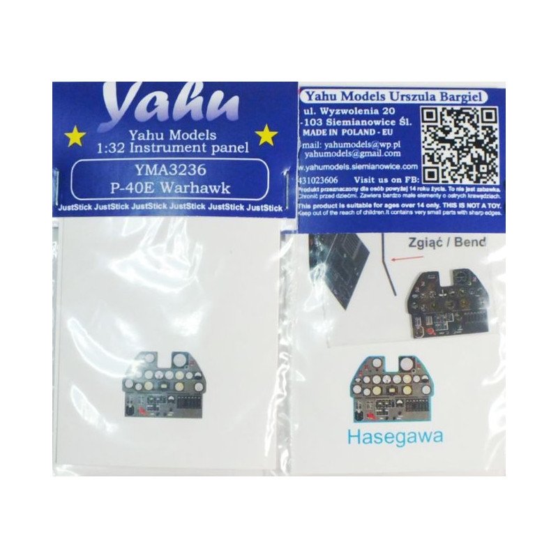 Yahu Models A3236 P-40 E (Hasegawa)