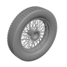 Bentley Blower (Airfix 1/12 kit) set of wheels with vinyl tyres