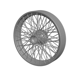 Bentley Blower (Airfix 1/12 kit) set of wheels with vinyl tyres