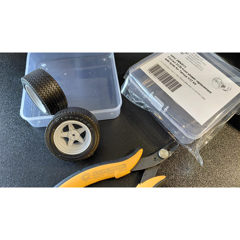 Tamiya Ferrari 312B scale 1:12 correzione ruote anteriori