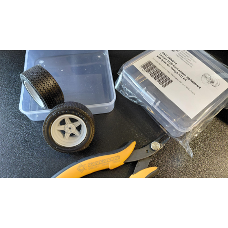 Tamiya Ferrari 312B scale 1:12 front wheel replacement