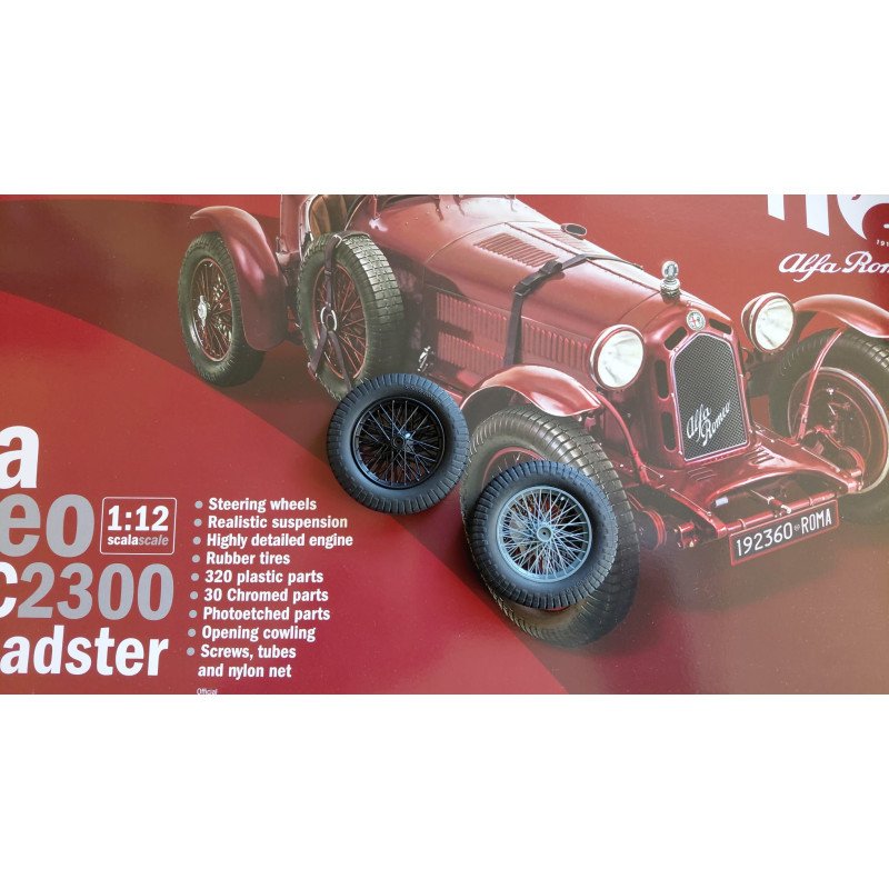 Italeri Alfa Romeo 8C 2300 - set di ruote a raggi