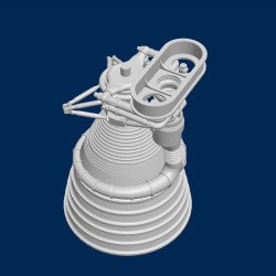 Saturn V F-1 engine (display kit)