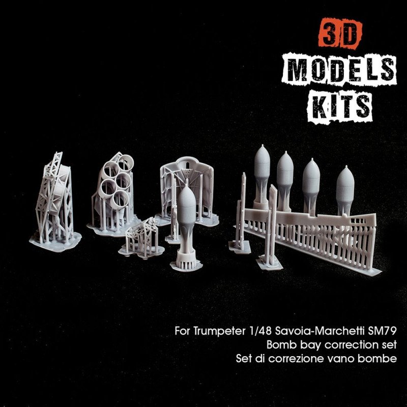 Savoia Marchetti S.79 Sparviero - Correction & detail set for Trumpeter kit (bomb compartment)
