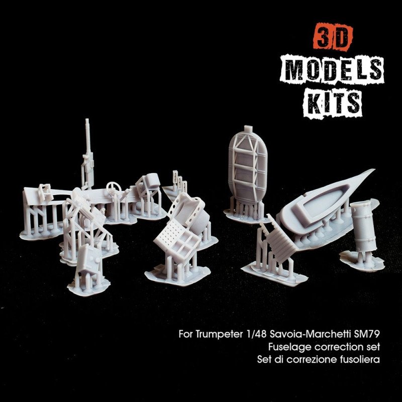 Savoia Marchetti S.79 Sparviero - Correction & detail set for Trumpeter kit (fuselage)