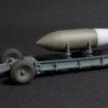 British WWII bomb Tallboy with trolley