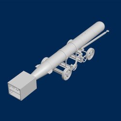 Japanese Imperial Air Force / Imperial Navy WWII Torpedo with trolley